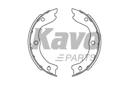 KBS-7428 KAVO KAVO PARTS NISSAN Колодки ручн. торм. X-Trail 01-