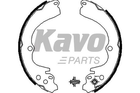 KBS-8404 KAVO KAVO PARTS SUBARU Щеки тормозные Impreza, Forester, Legasy