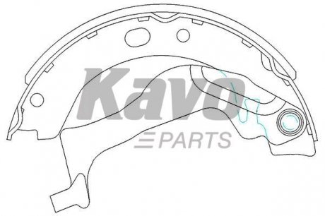 KBS-9909 KAVO Тормозные колодки (набір)