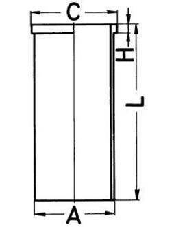 88547110 KOLBENSCHMIDT Гільза циліндра двигуна