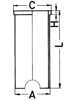 89163190 KOLBENSCHMIDT Гільза циліндра двигуна