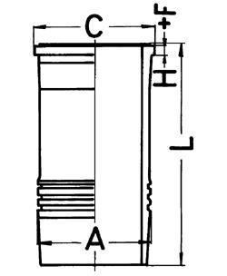 89567110 KOLBENSCHMIDT Гільза циліндра двигуна