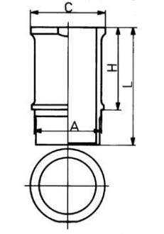 89584110 KOLBENSCHMIDT Гильза поршневая psa 75,00 1,4i tu3 (пр-во ks)