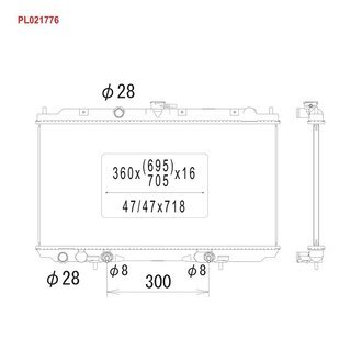 PL021776 KOYORAD Радиатор охлаждения двигателя