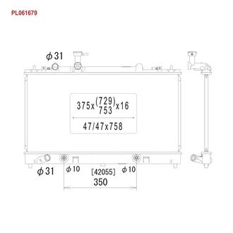 PL061679 KOYORAD Радиатор охлаждения двигателя