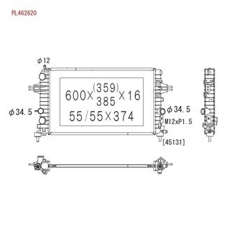 PL462620 KOYORAD Радиатор охлаждения двигателя