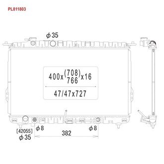 PL811803 KOYORAD Радиатор системи охолодження