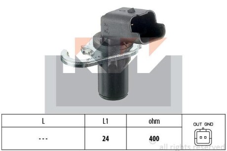 Датчик р/вала, к/вала (аналог EPS 1.953.293/Facet 9.0293) Kw 453 293