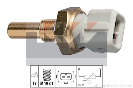 Датчик температури охолодж. рідини/масла/топлива (аналог EPS 1.830.171/Facet 7.3171) Kw 530 171