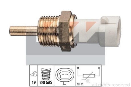 Датчик температури охолодж. рідини/масла/топлива (аналог EPS 1.830.335 /Facet 7.3335) Kw 530 335