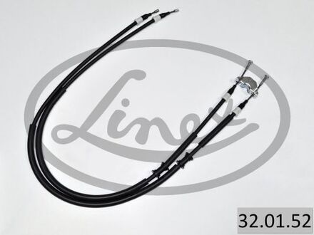 32.01.52 LINEX Трос ручника Opel Combo 01- (L/R) 1235/1040x2 (барабаны)