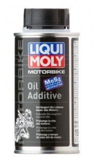 1580 LIQUI MOLY ПРИСАДКА ОЛИВНА С MoS2 Для МОТОЦИКЛІВ MOTORBIKE (RACING) OIL ADDITIV 0,125Л