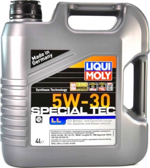 7654 LIQUI MOLY Масло моторное Liqui Moly Special Tec LL 5W-30 (4 л)