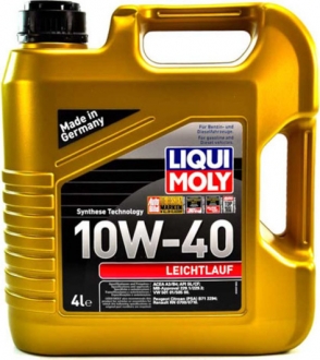 9501 LIQUI MOLY Масло моторное Liqui Moly Leichtlauf 10W-40 (4 л)