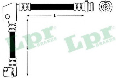 6T47385 LPR Шланг тормозной