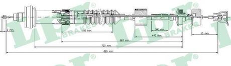 C0028C LPR Трос сцепление
