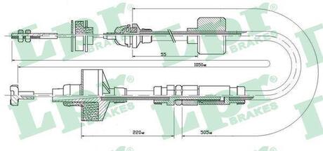 C0309C LPR Трос сцепление