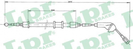 C0580B LPR Трос ручного гальма