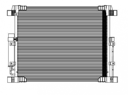 LRAC 14F0A LUZAR Радиатор кондиционера (без ресивера) Infiniti FX35/QX70 (08-) (LRAC 14F0A) Luzar