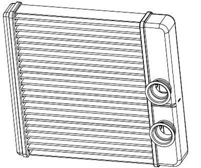 LRh 0194 LUZAR Радиатор отопителя 2190 ГРАНТА (15-) (тип KDAC) (алюм) Luzar