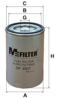 DF3507 M-FILTER Фильтр топл. volvo (truck) (пр-во m-filter)