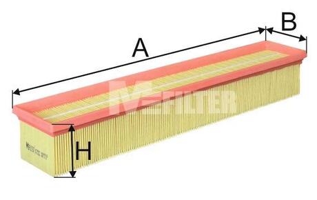 K 7022 M-FILTER Фільтр повітряний C200/230 Kompressor W203 M111 00>02