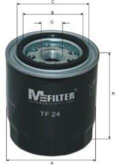 TF24 M-FILTER Фильтр масляный двигателя OPEL, KIA, MITSUBISHI (пр-во M-filter)