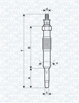 062900017304 MAGNETI MARELLI Свічка розжарювання