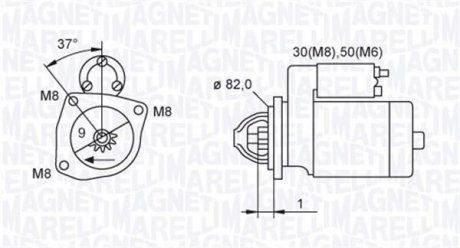 063721389010 MAGNETI MARELLI ROZRUSZNIK CITROEN JUMPER, FIAT DUCATO, PEUGEOT BOXER 2.3D/2.8D 04.02- SZT MAGNETI MARELLI