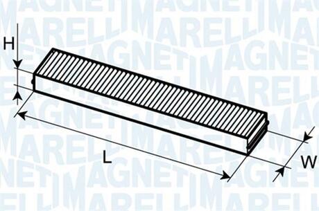 350203061130 MAGNETI MARELLI MAGNETI MARELLI Фильтр салона FORD GALAXY 1996- [350203061130]