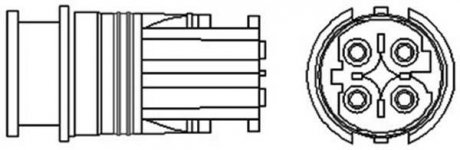 466016355023 MAGNETI MARELLI Лямбда-зонд BMW 4 przewody, 350mm, 2.1 Ohm, 17W, PALCOWA