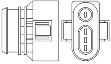 466016355048 MAGNETI MARELLI Лямбда-зонд AUDI/VW 4 przewody, 575mm, 2.1 Ohm, 17W, PALCOWA