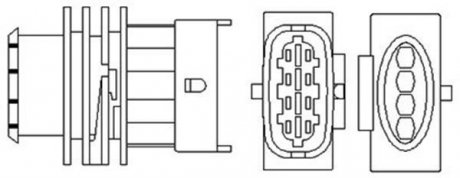 466016355086 MAGNETI MARELLI Лямбда-зонд OPEL 4 przewody, 720mm, 3.5 Ohm, 14W, PALCOWA