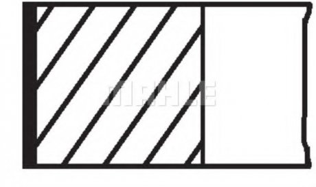 00981N1 MAHLE / KNECHT Комплект кілець поршня двигуна