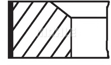 010 29 N2 MAHLE / KNECHT Кольца поршневые