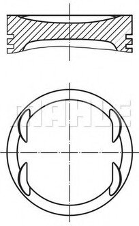 015 76 02 MAHLE / KNECHT Поршень двигуна