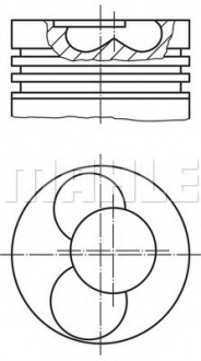 030 41 02 MAHLE / KNECHT Поршень