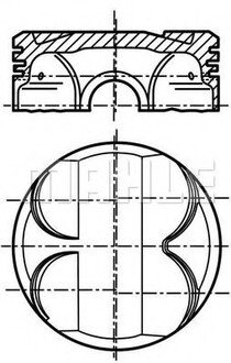 081 PI 00101 002 MAHLE / KNECHT Поршень двигуна