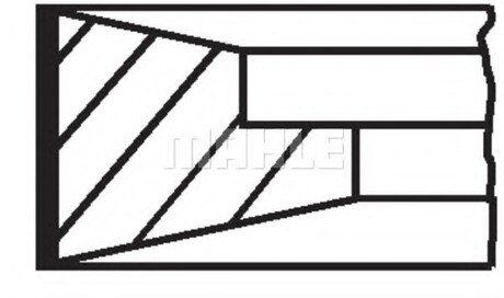 099RS001270N0 MAHLE / KNECHT Кільця поршневі (набір)