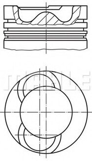 2136500 MAHLE / KNECHT Поршень