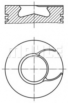 213 66 00 MAHLE / KNECHT Поршень двигуна