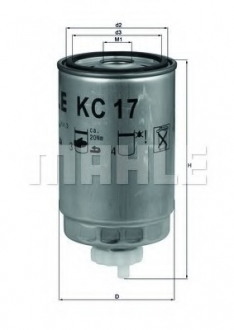 KC17D MAHLE / KNECHT Фильтр топл. (пр-во knecht-mahle)