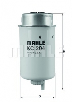 KC204 MAHLE / KNECHT Фильтр топливный Mahle