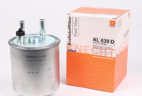 KL639D MAHLE / KNECHT Топливный фильтр RENAULT KANGOO, LAGUNA,TWINGO II 1.5D/2 KNECHT KL639D