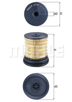 KX397 MAHLE / KNECHT Фільтр паливний