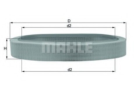 LX638 MAHLE / KNECHT Фільтр повітряний