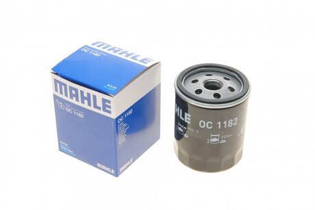 OC1182 MAHLE / KNECHT Фильтр масляный двигателя mazda 3, 6 1.5-2.2 d, 1.8-2.0 mzr 02- (пр-во knecht-mahle)