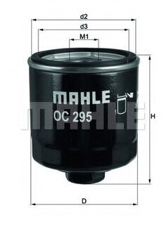 OC295/L MAHLE / KNECHT Фильтр масла Caddy II 1.4/1.6i / Golf IV/V/Seat (повреждена упаковка)