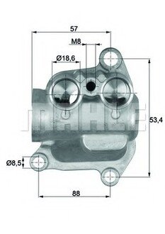 TO12100 MAHLE / KNECHT Термостат системи охолодження