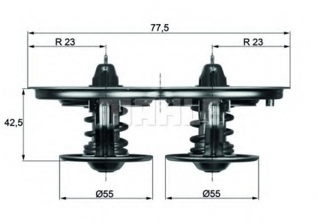 TX 32/1 D MAHLE / KNECHT Термостат системи охолодження двигуна